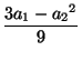 (3*a1-a2*a2)/9